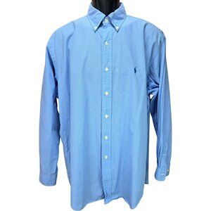 Ralph Lauren Yarmouth Mens Long Sleeve Button-Down Dress Shirt 16-34/35 XL